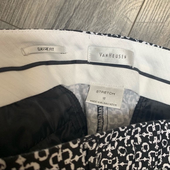 Van Huesan cropped fit ankle stretch capris career work casual size 18 - Picture 10 of 14